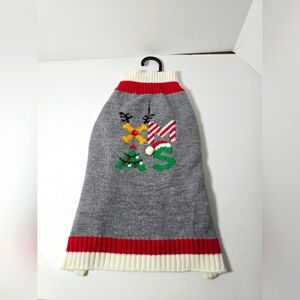 Love your pet Xmas Dog sweater sz medium nwt